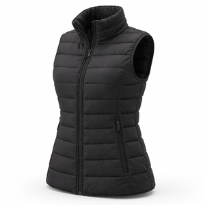 Chaleco Acolchado Personalizado para Mujer con Cuello Alto - Diseño OEM, Venta al Por Mayor Directa de Fábrica - Product Image 3