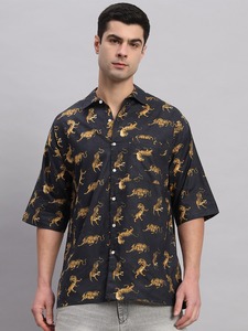 Handmade Cotton Printed <b>Shirt</b> Men Summer Wear Casual <b>Shirt</b> Indian Party Wear <b>Shirt</b> - Product Image 2