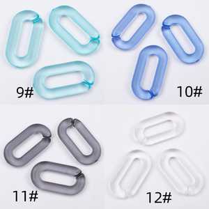 Cadena Larga de Resina de Eslabones Grandes, Estilo Moderno, Mezcla de Colores, Punk, Hueca, Gruesa, de Varias Piezas, Decoración para el Hogar - Product Image 2