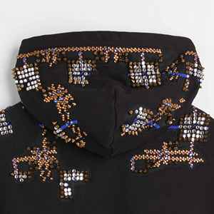 เสื้อฮู้ดผู้ชายคุณภาพสูง ประดับด้วยคริสตัล ระบายอากาศได้ดี แห้งเร็ว ผลิตจากผ้าฝ้าย 100% ดีไซน์โดดเด่น - Product Image 5