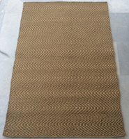 Ensembles de tapis AISHA FABS Curve Model modernes texturés, tissés à la main, antidérapants, réversibles, en jute, à tissage plat, pour usage domestique et commercial