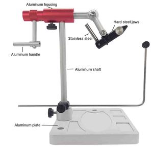 Tornillo de sujeción giratorio ajustable de acero inoxidable con base de pedestal para pesca con mosca de salmón, lubina y trucha (manual) - Product Image 2