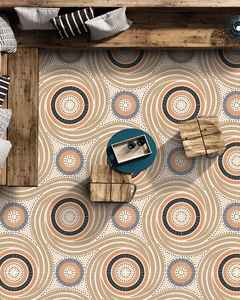 Dalles de parking extérieures robustes et antibactériennes 400x400mm, série Punch, antidérapantes, vitrifiées, adhésives pour allée - Product Image 5