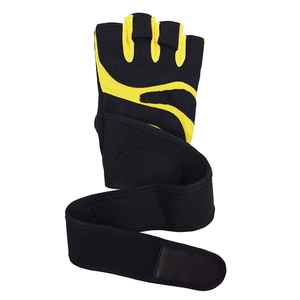Hot <b>Sale</b> White Leather Gym Gloves <b>for</b> Workout and <b>Weight</b> Lifting Fitness Support Strap Wholesale Sports Gloves - Product Image 1