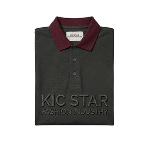 เสื้อโปโลแขนสั้นผ้าฝ้าย 100% ปักโลโก้ตามสั่ง พร้อมคอปกและปลายแขนเสื้อแบบริบตัดสี - Product Image 3