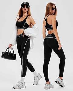 Conjuntos Deportivos de 2 Piezas para Mujer, Leggings de Cintura Alta con Sujetador Deportivo de Alto Impacto, Conjuntos de Yoga - Product Image 4