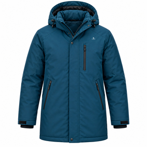 Proveedor de Chaquetas Parka con Capucha de Piel Sintética para Hombre, Abrigo Largo de Invierno, Ropa de Marca Privada Personalizada 2026 - Product Image 1