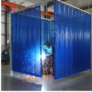 Bâche PVC ignifuge robuste pour la séparation des zones de soudage en usine, idéale pour la sécurité en atelier - Product Image 3