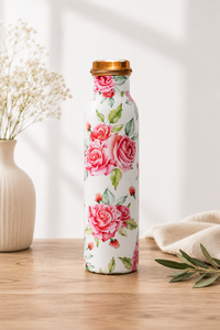 New Design Original Copper Leak Proof Eco-Friendly <b>Bottle</b> Applicable Anti-Corrosion Coating for Adults Office Use chakra printed - Product Image 4