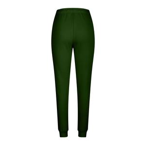Pantalon de jogging léger pour femme avec cordon de serrage à taille haute, en molleton, pour entraînement sportif, avec poches, en polyester/coton - Product Image 4