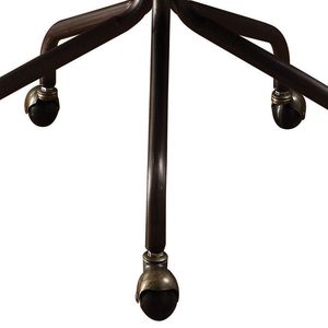 Sedia da Ufficio Girevole Vintage Nera con Elegante Finitura a Borchie - Product Image 3