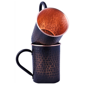 Ensemble de tasses en cuivre Moscow Mule – Tasses à bière et à cocktails en acier inoxydable et en cuivre avec poignées – Vente en gros - Product Image 1