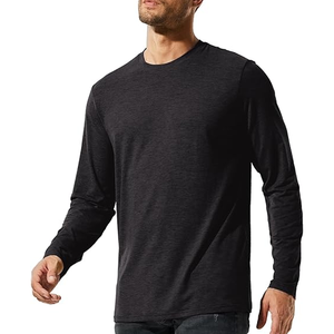 T-shirt à manches longues surdimensionné, streetwear, décontracté, en coton, style tendance - Product Image 4