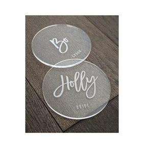 Posavasos Acrílicos para Mesa de Comedor, Diseño Hecho a Mano, Forma Redonda, para Hotel, Hogar, Bebidas, Té, Tazas - Product Image 2