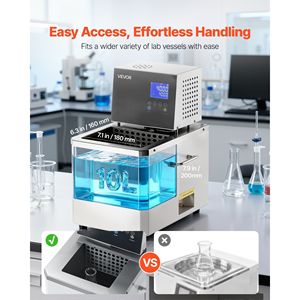 Bagno di Olio a Circolazione Certificato CE da 10 L per Laboratorio, a Temperatura Costante, Riscaldamento ad Alta Temperatura 300 Gradi Celsius/572 Gradi Fahrenheit - Product Image 3