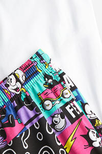 Ropa de hombre para verano, nueva camiseta informal de algodón y pantalones cortos, edición delgada, conjunto de camiseta y pantalones cortos. - Product Image 5