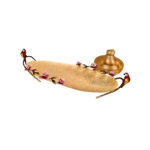 Plat de service artisanal en aluminium pour fruits, finition argentée polie, luxe moderne, compatible lave-vaisselle, pour la maison et les mariages - Product Image 4