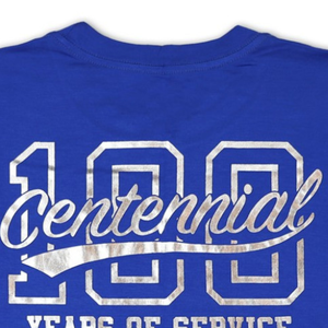 เสื้อยืดฟอยล์ Zeta Phi Beta Centennial สำหรับผู้หญิง สีน้ำเงินรอยัล ZPB 1920 2020 ฉลองครบรอบ ลายกราฟิก เสื้อผ้าชมรม - Product Image 6