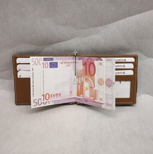 Slim Minimal ID Card Holder Leather Money Clip Secure Slim <b>Wallets</b> Male <b>RFID</b> Carteras Para Hombre Purse Custom Logo Gift Packing - Product Image 2