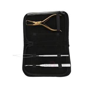Nouvelles pinces à extensions de cheveux professionnelles multi-usages en acier inoxydable avec poignée antidérapante, logo personnalisé MAGMA BEAUTY Commercial - Product Image 2