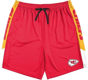 Shorts de sport bleus des Chargers de Los Angeles avec bandes latérales jaunes et logo de l'équipe, vêtements de sport légers en polyester - Product Image 2