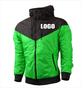 Men's Hooded <b>Jacket</b> Blue Black Color Blocking Windproof Zipper Closure Casual Autumn Wear - Product Image 2