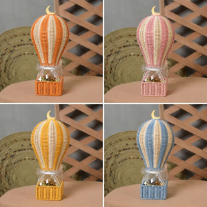 Luxury Rattan Hot Air Balloon <b>Gift</b> <b>Basket</b> Ramadan Eid Mubarak Wall Decoration Islamic Home Decor Party Favor - Product Image 5