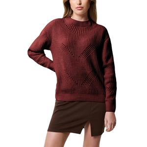 Prix de gros de haute qualité confort coton 100% coton col haut broderie couleur unie col rond femmes sweats à capuche de BD - Product Image 4