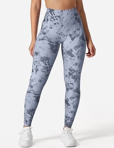 Leggings de yoga pour femmes de haute qualité avec coutures invisibles, pantalons de compression OEM pour vêtements de sport, logo personnalisé - Product Image 2
