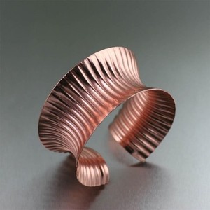 Bracelet magnétique en cuivre rouge pur 99,99 %, style vintage, énergie magnétique, par lametierartz – Grande Vente - Product Image 2