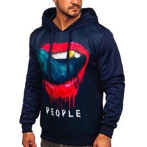 เสื้อมีฮู้ดแบบสวมหัวสำหรับผู้ชายผ้าฝ้ายโพลีเอสเตอร์พิมพ์ลายซับลิเมชันแบบกำหนดเองน้ำหนักเบาทำจากผ้าฝ้ายสไตล์ใหม่ - Product Image 2