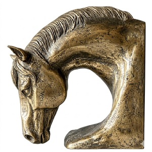 Leopard Design High Quality Affordable Casted Aluminium With Rough Antique Finish for Office Home Metal Crafts Gifted Bookend - Product Image 3