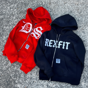 Nouveau design, services OEM, streetwear personnalisé, dernière mode, coupe et couture, impression sérigraphique, logo, sweats à capuche unisexes avec fermeture éclair - Product Image 4