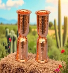 Bulk Copper Glass Tumbler Supplier Ayurvedic Drinking Water Cup Export Metal <b>Drinkware</b> Manufacturer India - Product Image 1
