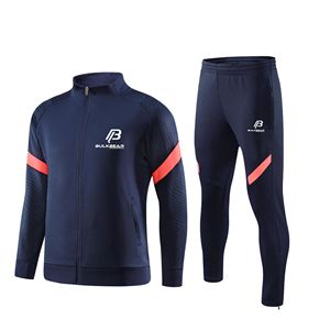 BULKBEAR <b>Men's</b> <b>Navy</b> Winter Solid Tracksuit Full Zip <b>Jogger</b> Set Regular Fit Sporty Streetwear Gym Fitness Cotton Windproof Quick - Product Image 1