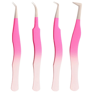 Best Product Eyelash Extension Grafted Tweezers, Curved Pointed Isolation Tweezers For Classic Individual Volume Lash Extensions - Product Image 1
