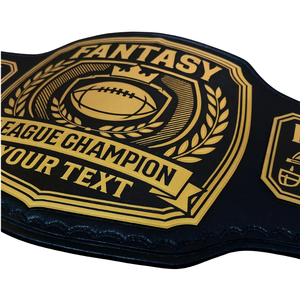 Custom Fantasy League Champion Belt High Quality Personalized Football Title Belt FFL Trophy Unique Customizable Championship - Product Image 2
