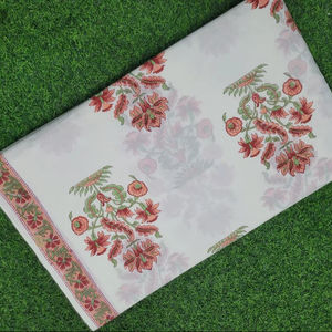 Tela de Algodón 100% Transpirable con Estampado Mugal Butta, Material Ligero para Confección de Vestidos, Tela Suave para Coser Vestidos de Mujer y Niña - Product Image 1