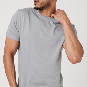 Camisetas de algodón tejido ligeras al por mayor para hombre y mujer, personalizadas con logo impreso, tallas grandes, manga corta - Product Image 1