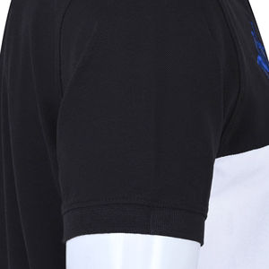 เสื้อโปโลชายสีดำ ดีไซน์ตัดต่อสี ระบายอากาศได้ดี ผ้าฝ้ายลำลอง แขนสั้น เหมาะสำหรับกอล์ฟ เทนนิส ใส่ได้ในฤดูร้อน - Product Image 2