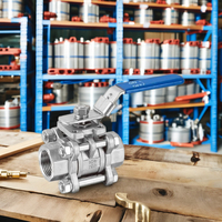 Vanne à boisseau sphérique en acier inoxydable LYC BT-3AK 1 pouce, capacité 1000 PSI, DN15-DN50, passage plein, commande manuelle, filetage BSP, OEM, eau, huile, gaz