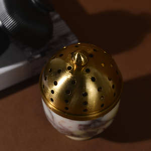 เตาเผาบุหูร์หินอ่อน เตาเผาเครื่องหอมหินอ่อนธรรมชาติสำหรับการทำสมาธิ เหมาะสำหรับธูปส่วนใหญ่ ของตกแต่งบ้าน - Product Image 2