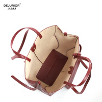 QAZA Sacs à Main Femme 2026 Nouvelle Collection Luxe Grande Capacité Cuir PU Doublure Épaisse Sac Fourre-Tout 2-en-1 pour Dames