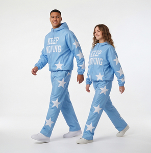 Unisex Cotton Zipper Hooded Tracksuit Set Oversized Hoodie Jogger <b>Pants</b> Warm Casual Streetwear Loose Fit <b>Sweat</b> Suit Men <b>Women</b> - Product Image 4