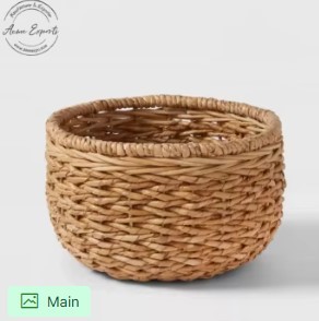 Rustic Woven <b>Storage</b> Basket Set Handcrafted Organizer <b>Trays</b> Durable Space Saving Home Decor Design - Product Image 6