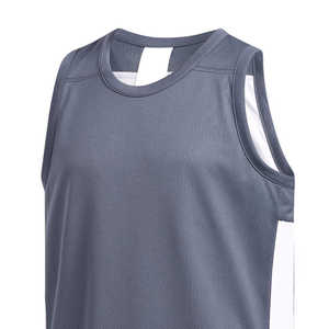 Camiseta de Baloncesto Personalizada de Primera Calidad, Ligera, Transpirable, de Secado Rápido, de Malla de Poliéster, sin Mangas - Product Image 5