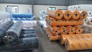 100% Polypropylene Spunbond Antibacterial Mothproof Non Woven Fabric Cross/Dot Pattern Medium Weight RENO Brand Customized Size - Product Image 2