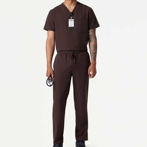 Offre Spéciale – Ensembles d'uniformes médicaux pour hommes en tissu denim lavable anti-rides, mélange de coton, pour infirmiers et personnel hospitalier – En stock - Product Image 2