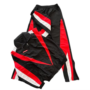 ชุดวอร์มกีฬาผู้ชายแบบมีฮู้ด ซิปหน้า น้ำหนักเบา ผ้าไนลอนโพลีเอสเตอร์ สไตล์สตรีทแวร์ พร้อมโลโก้สั่งทำพิเศษ - Product Image 4