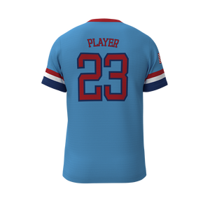 Breathable Moisture Wicking Crew Neck Baseball Jersey Half Sleeve Custom Athletic Team Uniform Sports <b>Shirt</b> Summer 100% - Product Image 2